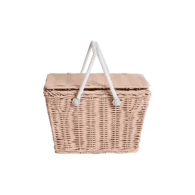 Piki Rattan Basket - Rose