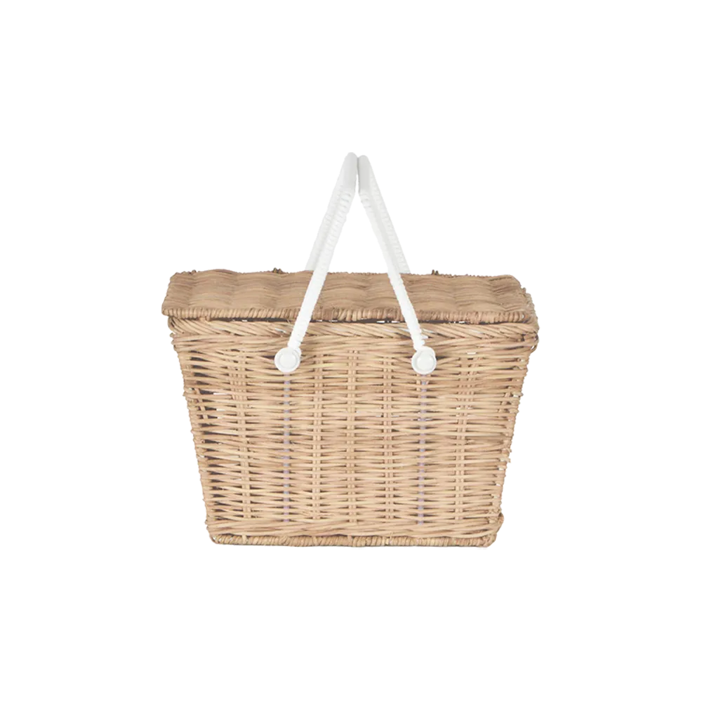 Handcrafted Piki Rattan Straw Basket - Eco-Friendly Storage Solution