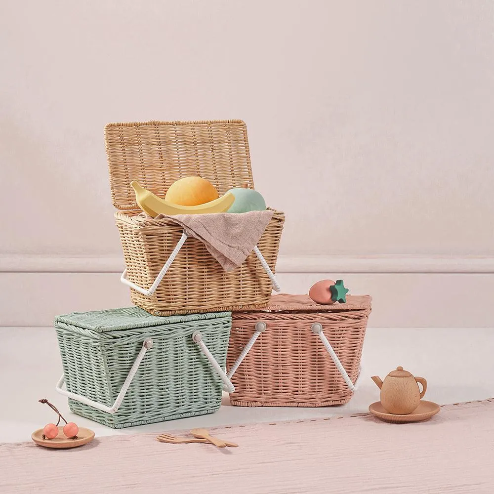 Handcrafted Piki Rattan Straw Basket - Eco-Friendly Storage Solution