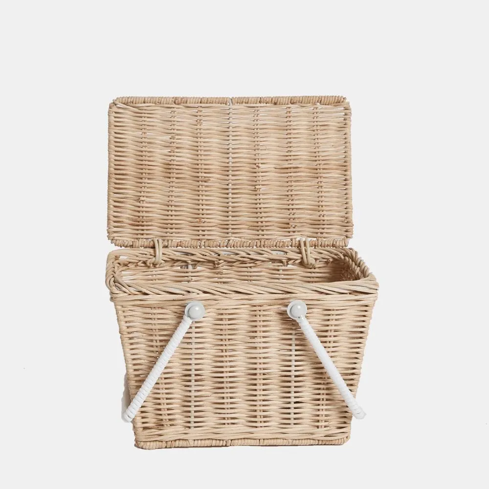 Handcrafted Piki Rattan Straw Basket - Eco-Friendly Storage Solution