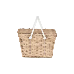 Handcrafted Piki Rattan Straw Basket - Eco-Friendly Storage Solution