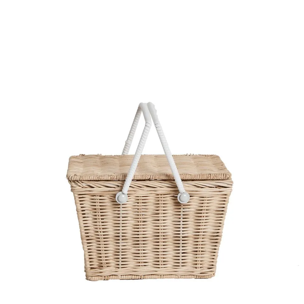 Handcrafted Piki Rattan Straw Basket - Eco-Friendly Storage Solution