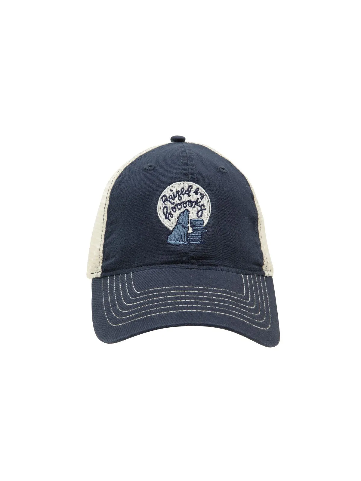 Raised by Books trucker cap