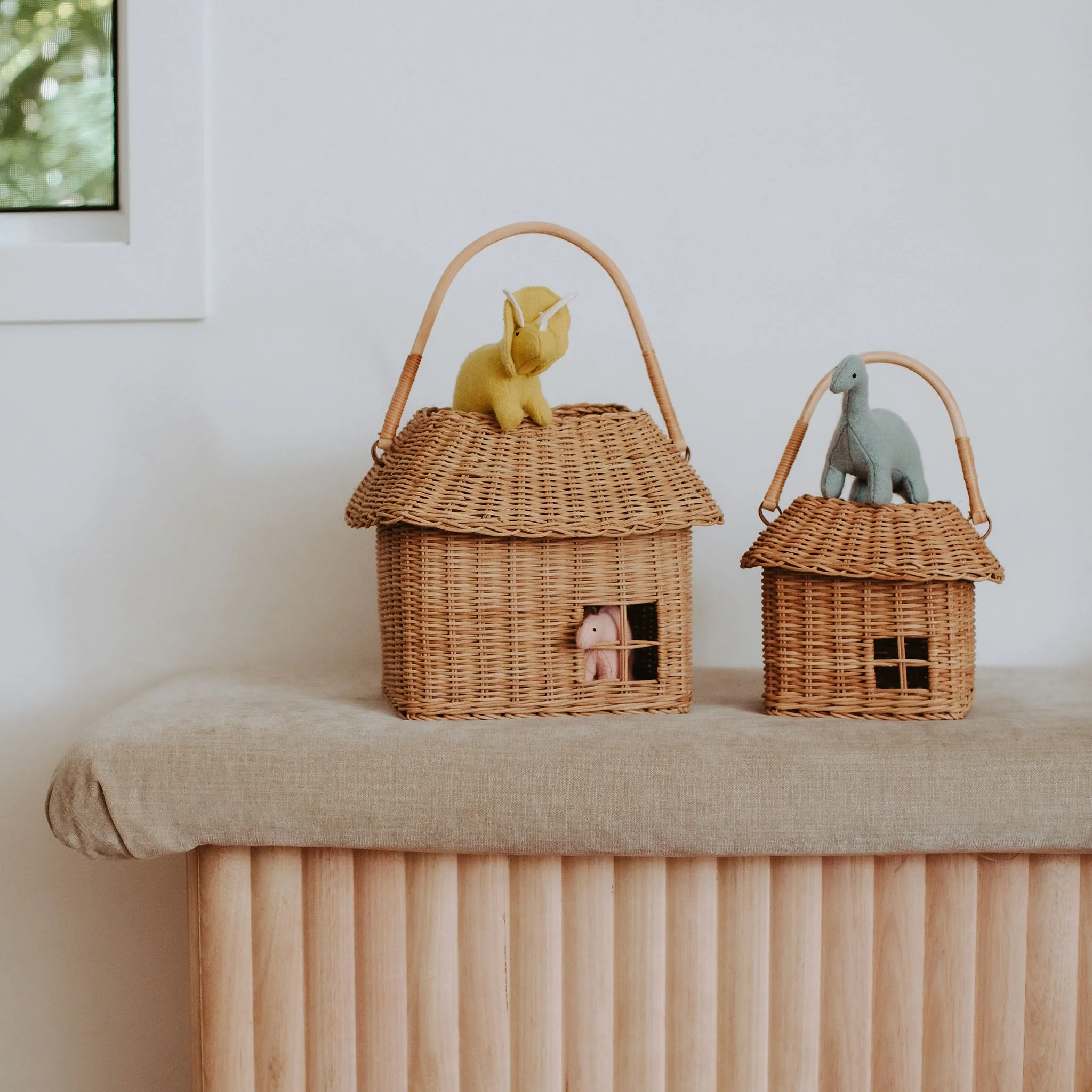 Rattan Hutch Big  Basket