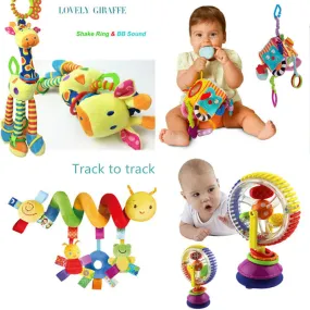 Soft Baby Toys 0-12 Months musical Crib Stroller Hanging Spiral kids sensory Education Toy For newborns toddler Bed Bell rattles