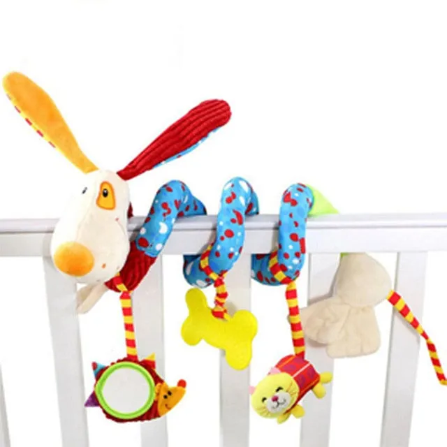 Soft Baby Toys 0-12 Months musical Crib Stroller Hanging Spiral kids sensory Education Toy For newborns toddler Bed Bell rattles