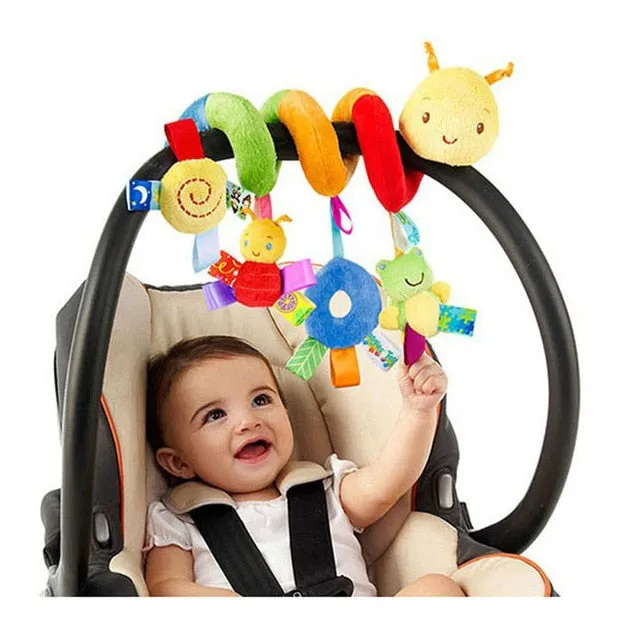 Soft Baby Toys 0-12 Months musical Crib Stroller Hanging Spiral kids sensory Education Toy For newborns toddler Bed Bell rattles