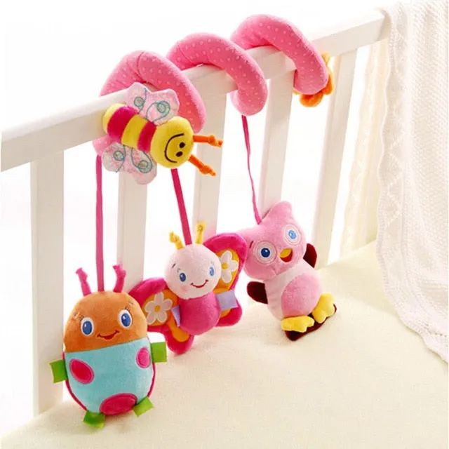 Soft Baby Toys 0-12 Months musical Crib Stroller Hanging Spiral kids sensory Education Toy For newborns toddler Bed Bell rattles