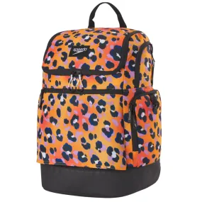 Speedo Printed Teamster Backpack 35L- Cheetah Orange Pop