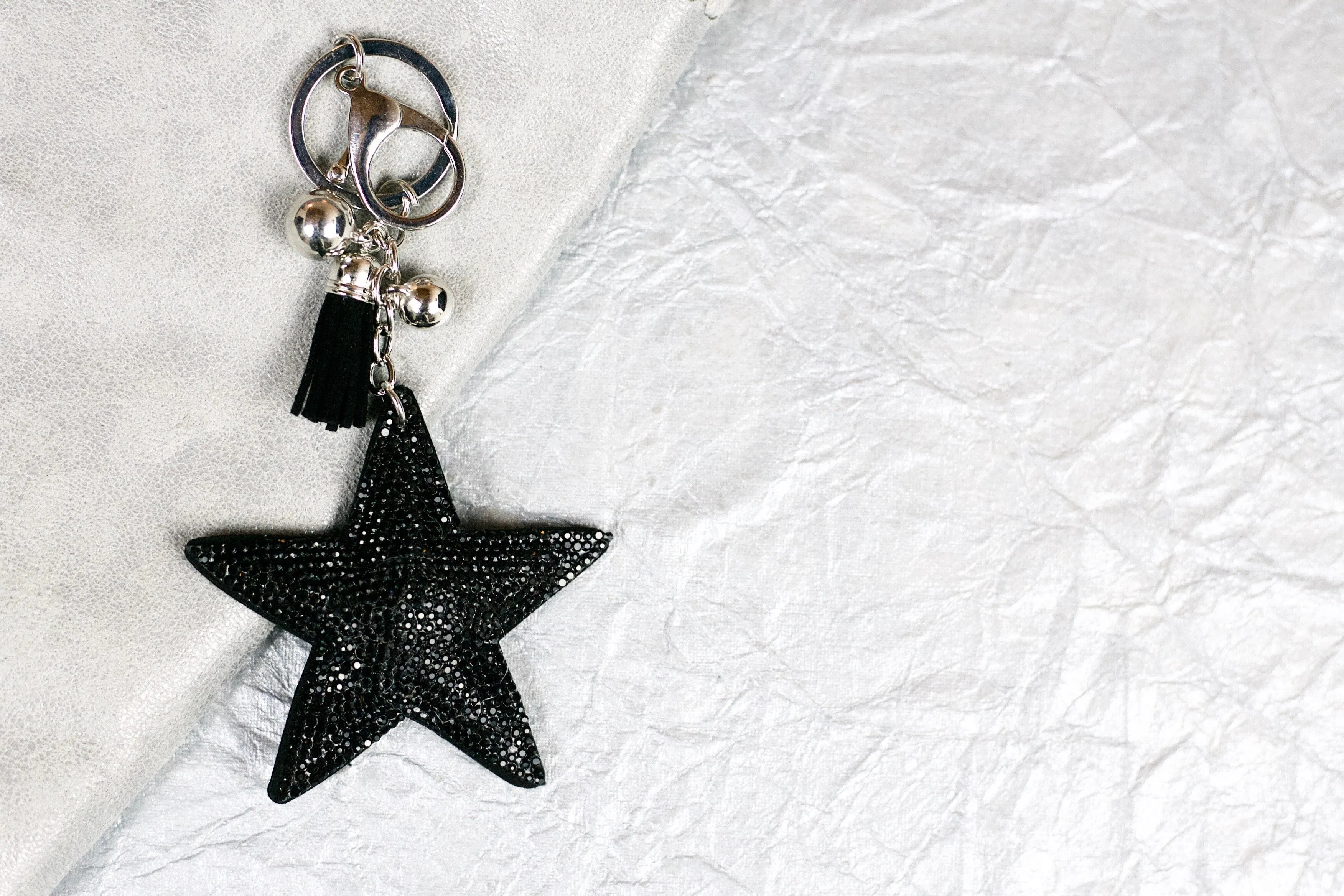 Star Keychain - Black