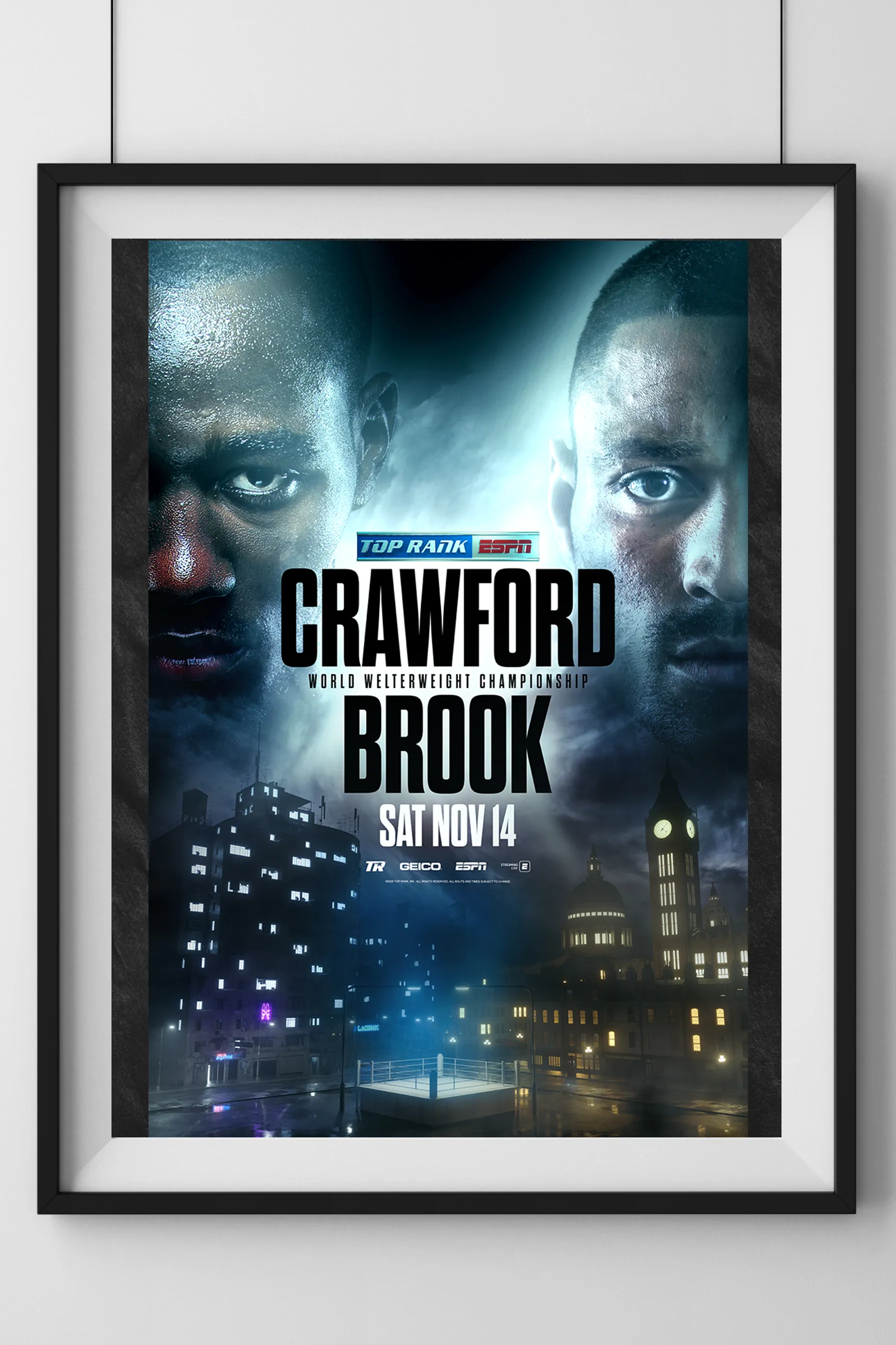 Terence Crawford vs. Kell Brook Official Event Poster (24x36)