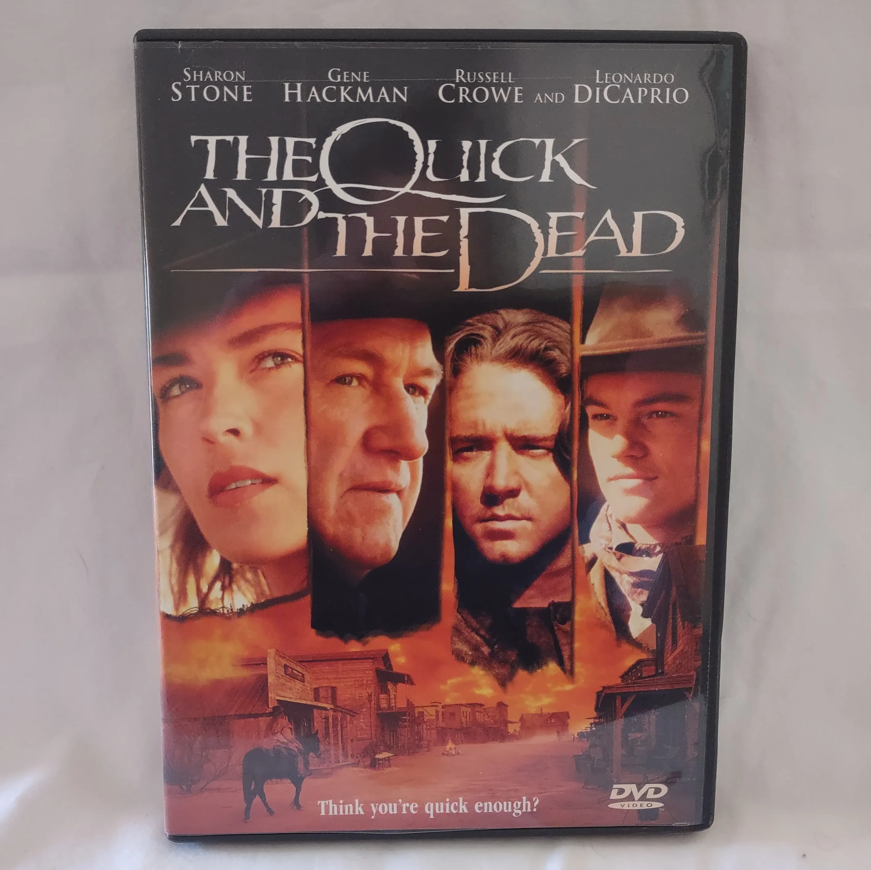 The Quick and the Dead Movie DVD Stone, Hackman, Crowe, DeCaprio