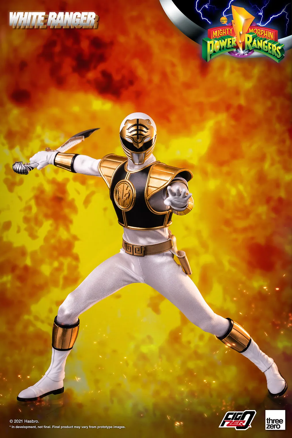 Threezero Mighty Morphin Power Rangers White Ranger