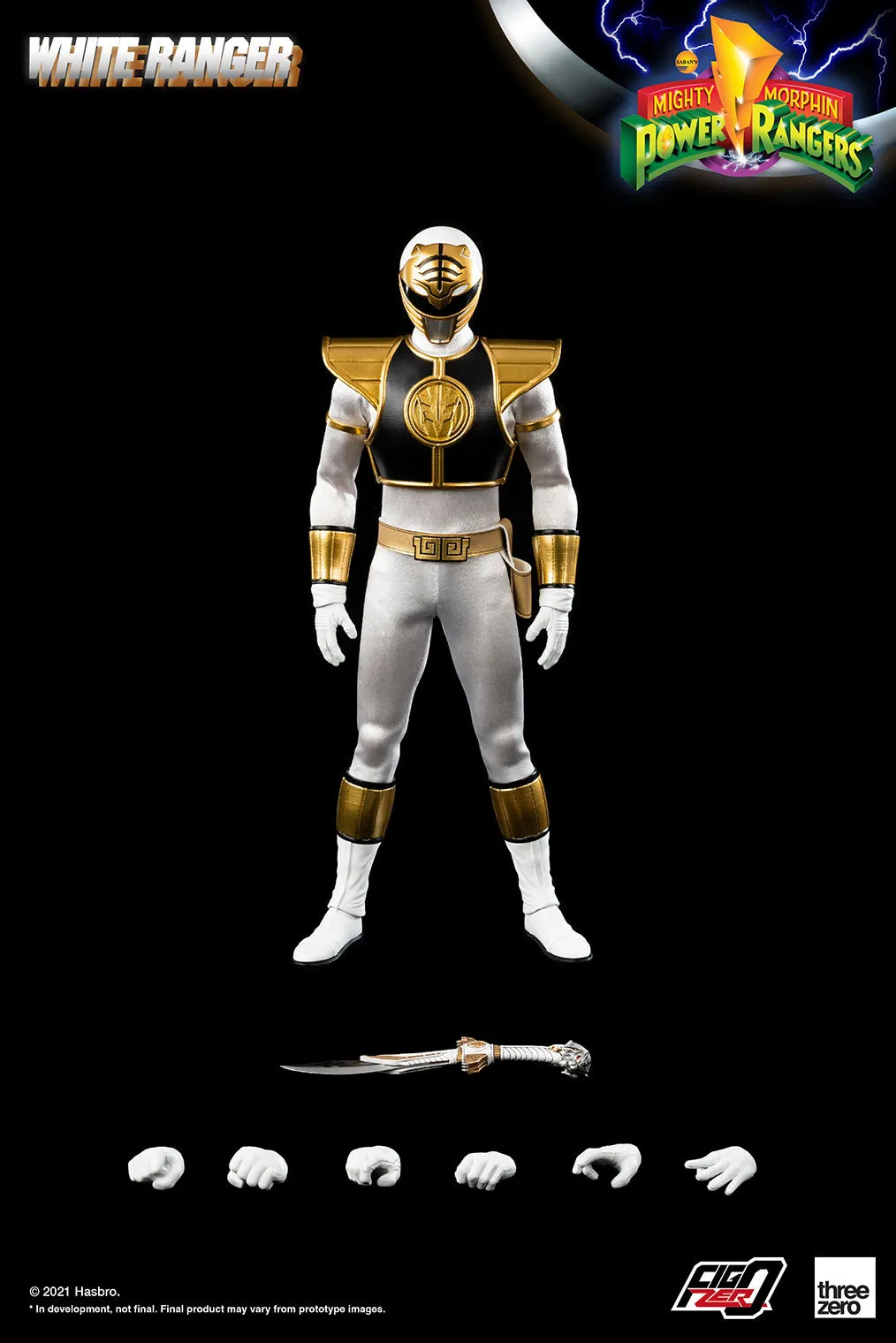 Threezero Mighty Morphin Power Rangers White Ranger