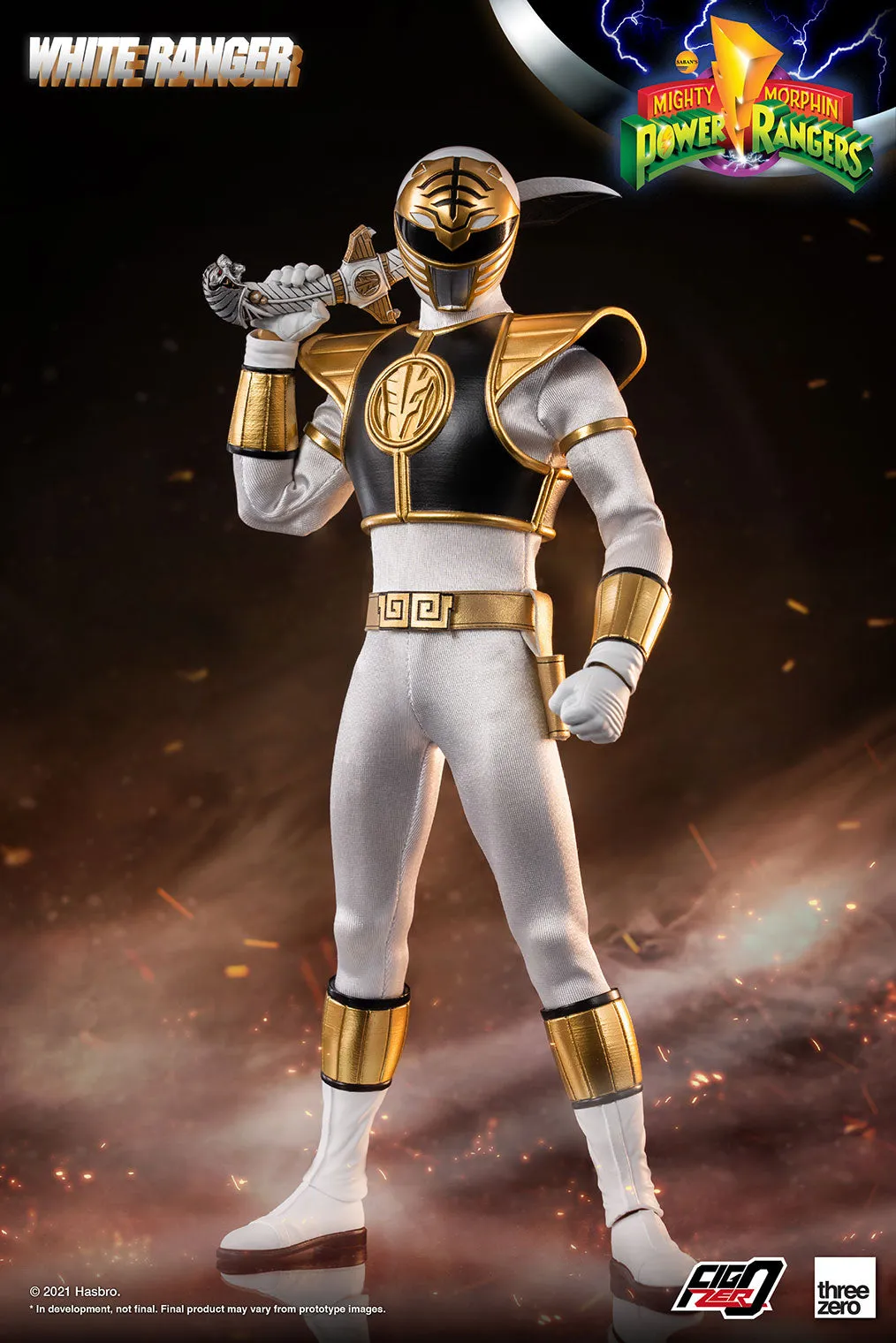 Threezero Mighty Morphin Power Rangers White Ranger