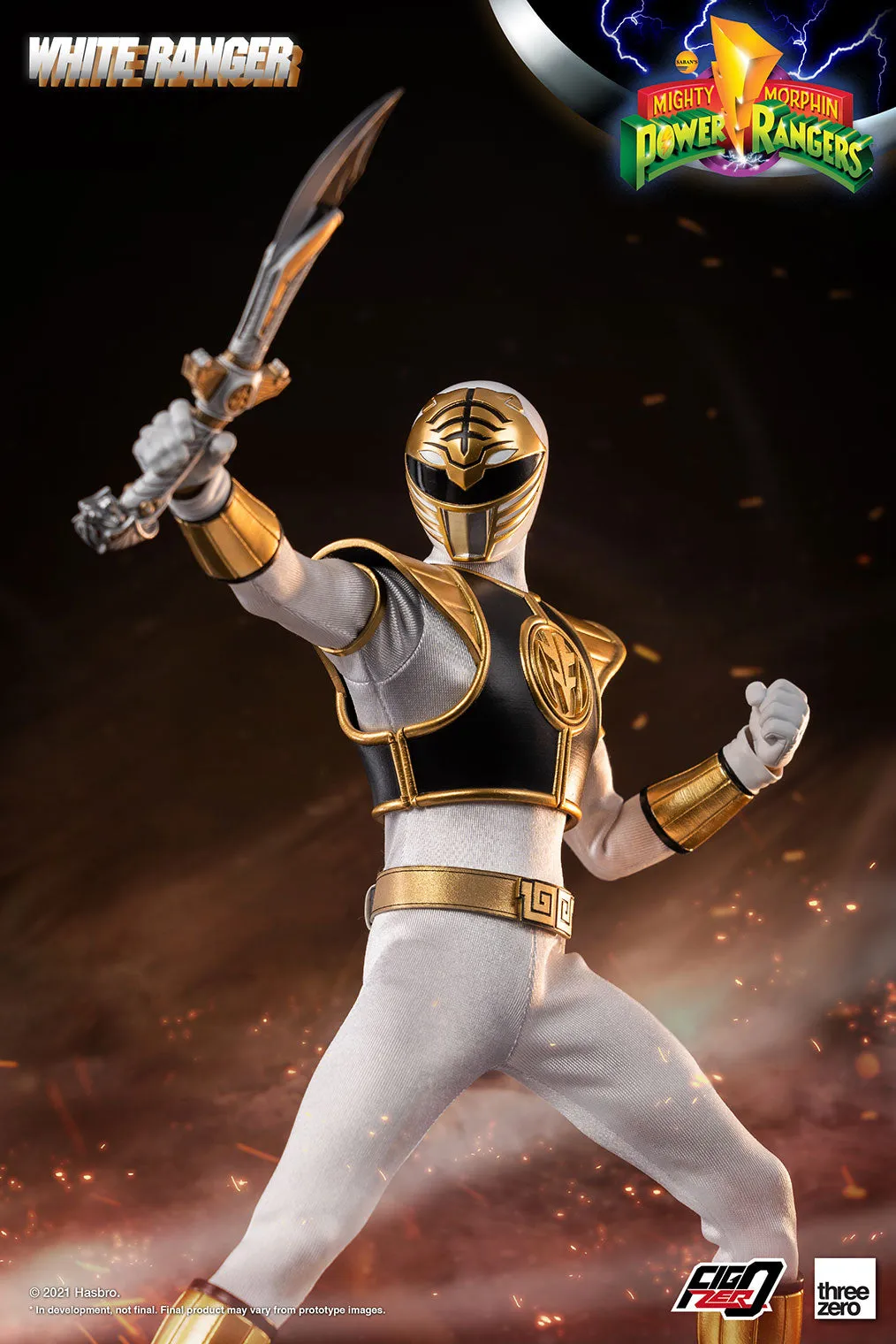 Threezero Mighty Morphin Power Rangers White Ranger