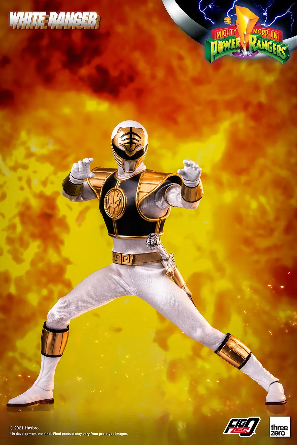 Threezero Mighty Morphin Power Rangers White Ranger