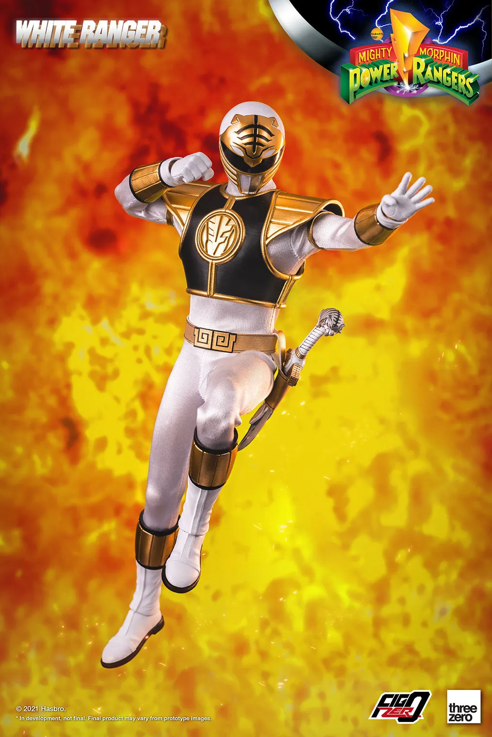 Threezero Mighty Morphin Power Rangers White Ranger