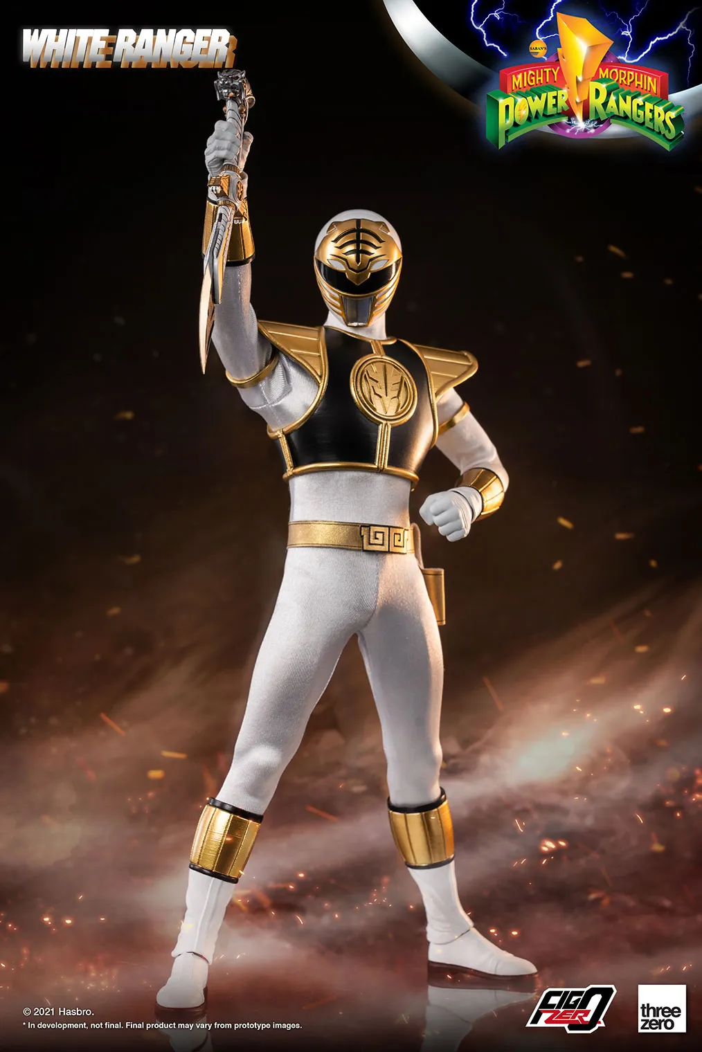 Threezero Mighty Morphin Power Rangers White Ranger