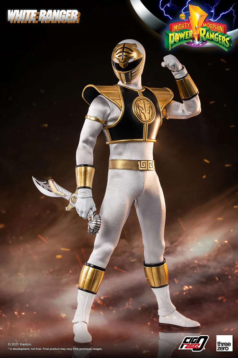 Threezero Mighty Morphin Power Rangers White Ranger