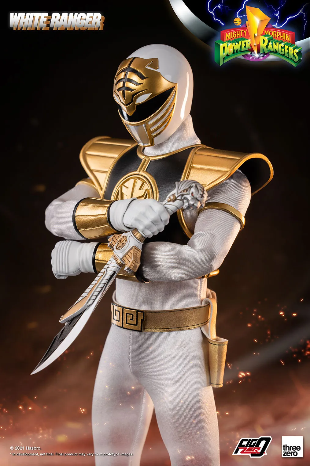 Threezero Mighty Morphin Power Rangers White Ranger