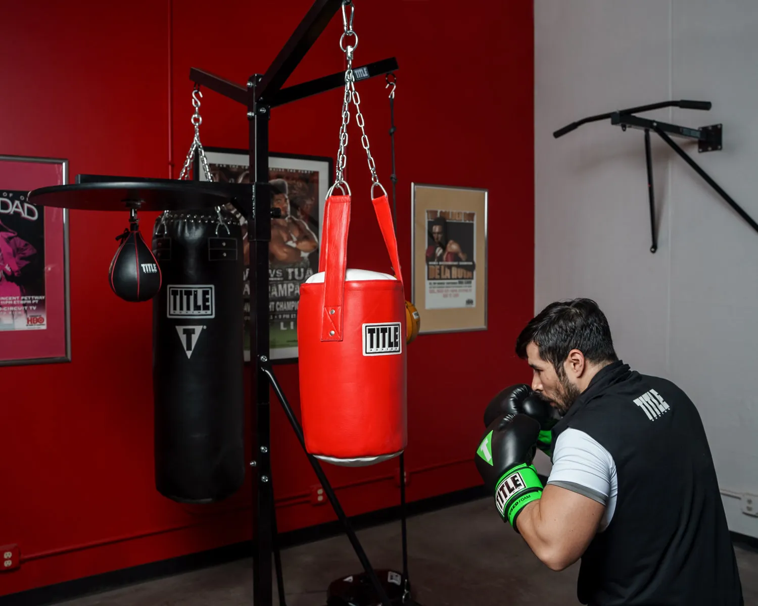 TITLE Boxing 4-Score Punching Bag Stand (Without Punching Bags)