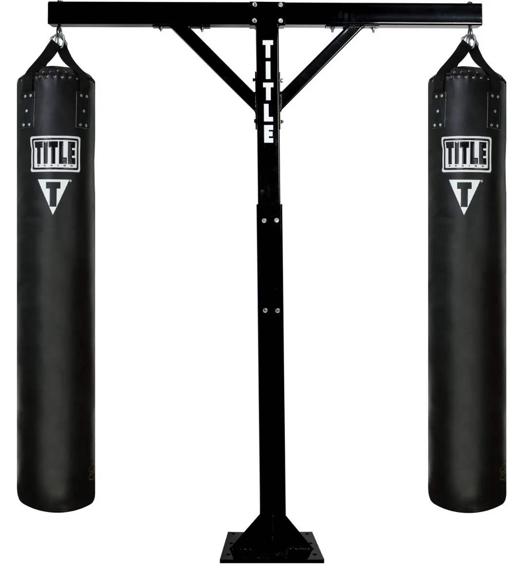 TITLE Boxing Adjustable Heavy Duty Double Bags Stand