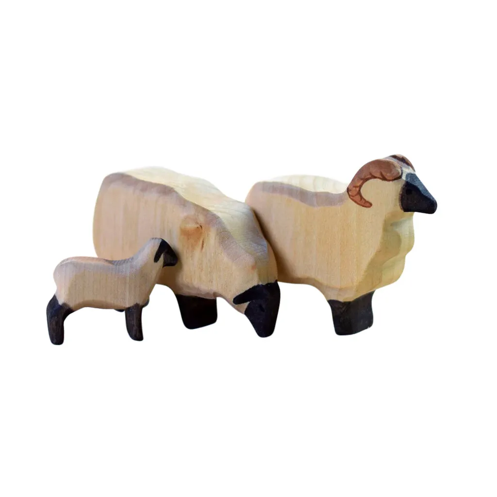 Wooden Running Lamb