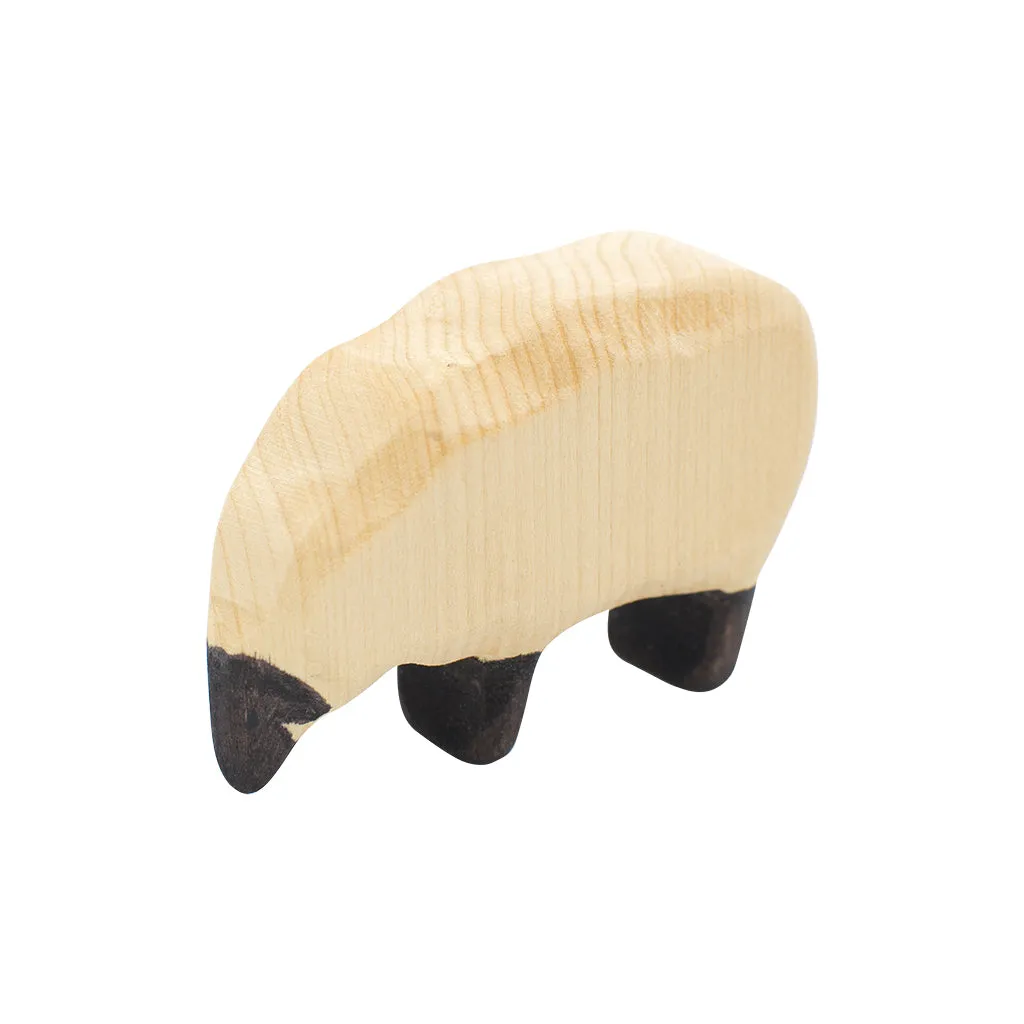 Wooden Sheep Eating