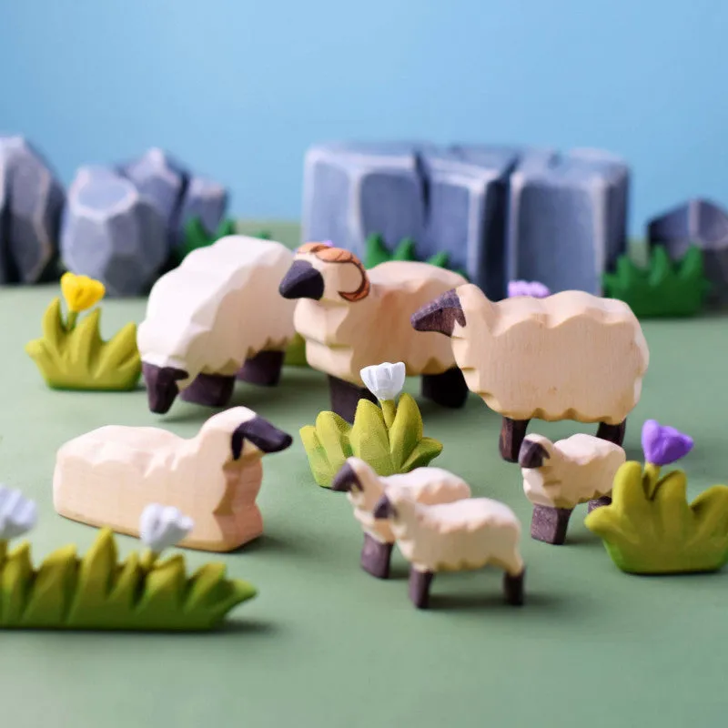 Wooden Sheep Standing