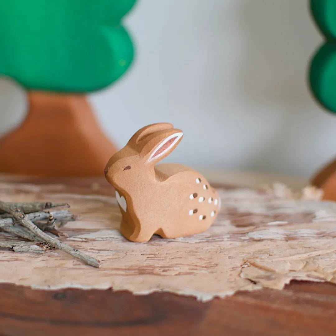 Wooden Sitting Rabbit