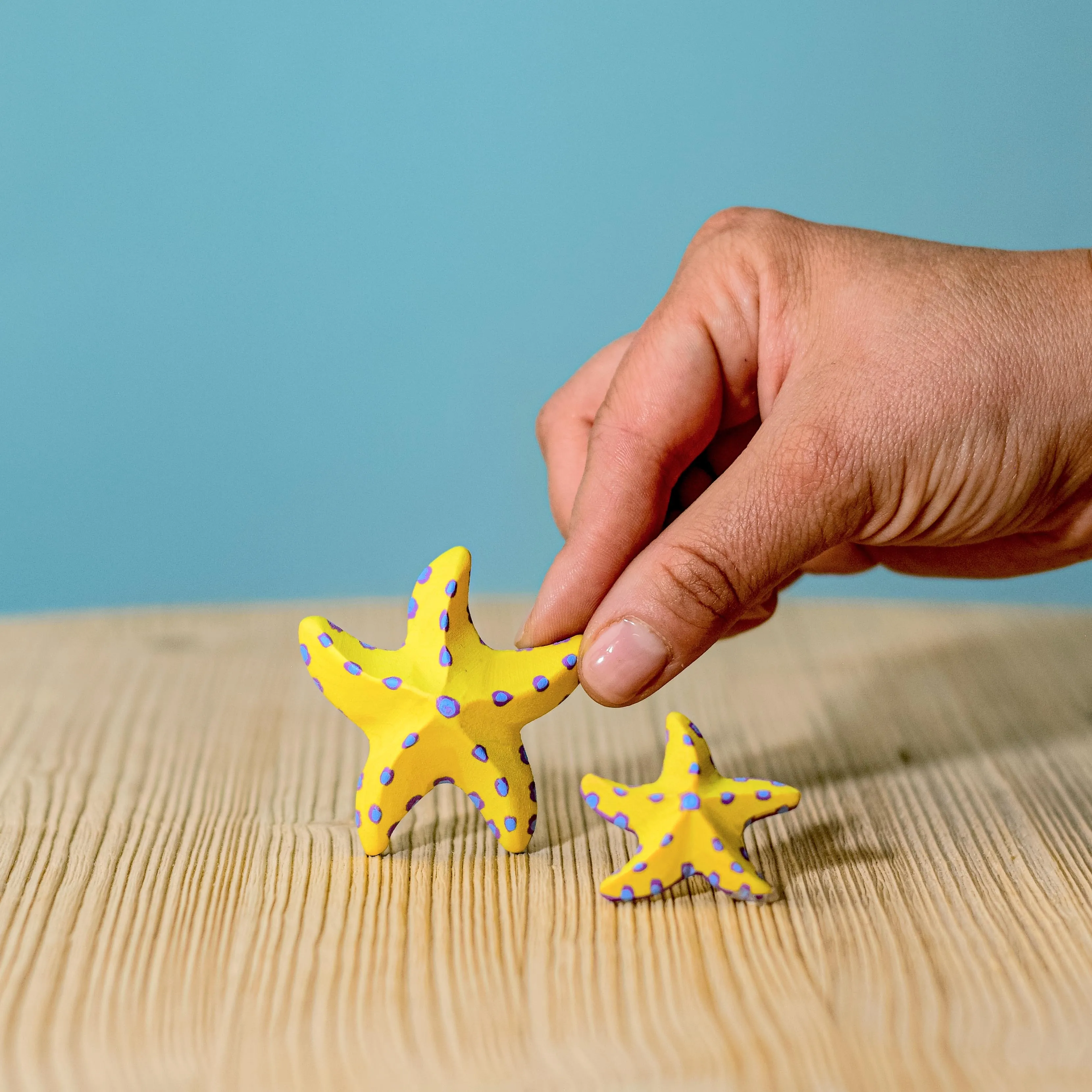 Wooden Starfish Set - Yellow