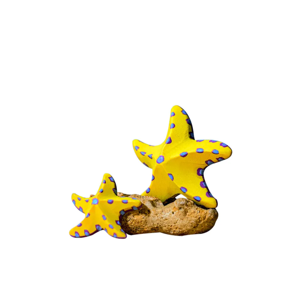 Wooden Starfish Set - Yellow