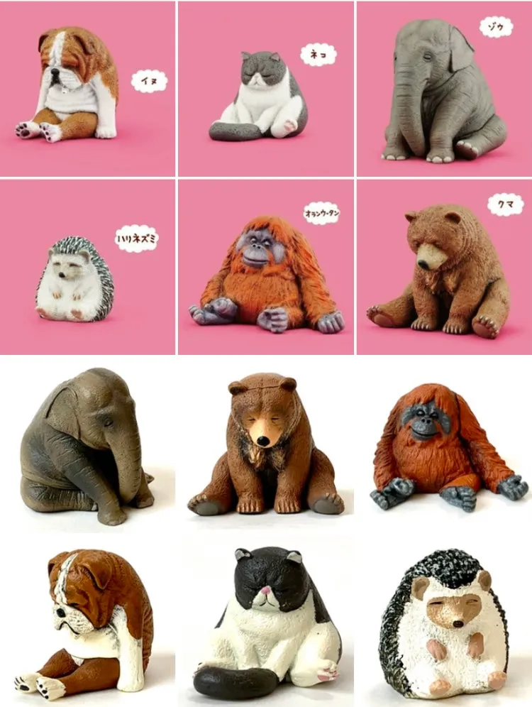 X 70881 SLEEPY ANIMAL FIGURINES Vol. 1-DISCONTINUED